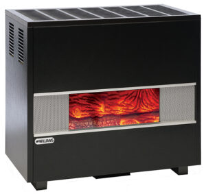 Williams Furnace Company 350252A 35,000 BTU Vented Hearth Heater with Fireplace Front